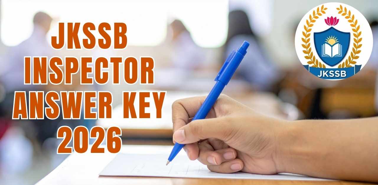 JKSSB Inspector ANSWER KEY 2026